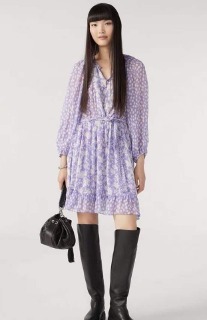 시스루 퍼플 원피스   See-through purple dress